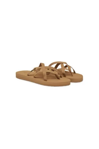 Papuci flip-flop dama 6840 - Textil - Maro - Maro