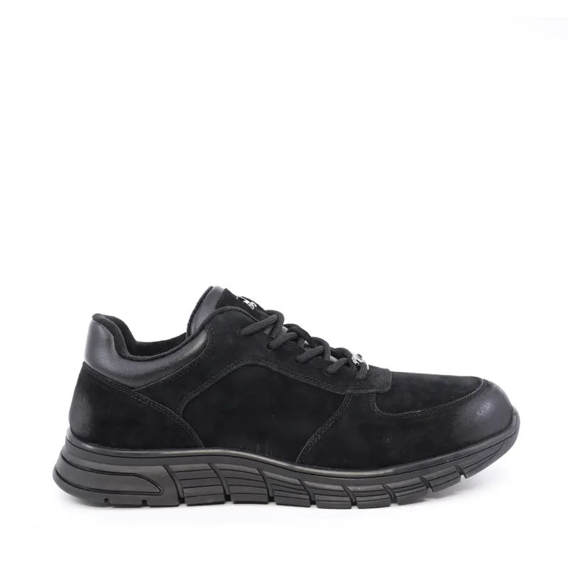 Sneakers bărbați Luca di Gioia negri din piele și textil 3910bp234vn