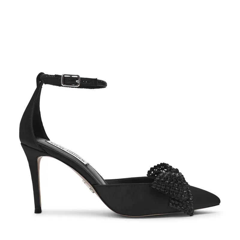 Pantofi stiletto D'Orsay femei Steve Madden Lastdance negri cu ștrasuri 1461DDLASTDANCEN