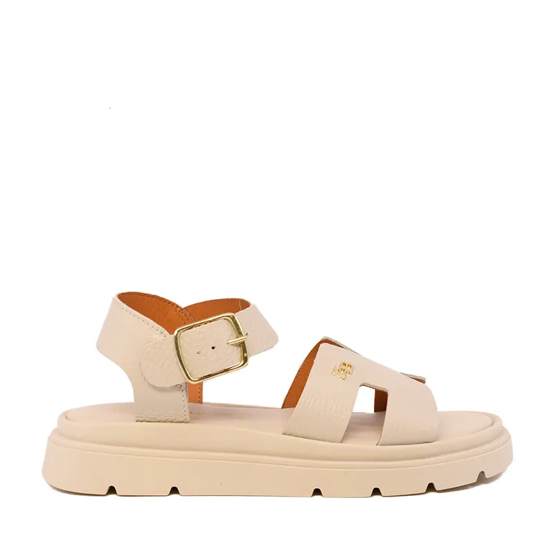 Sandale femei Enzo Bertini bej din piele 2809DS16359BE