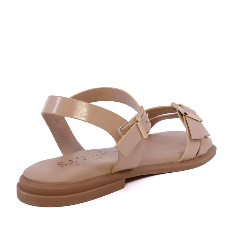 Sandale femei Solo Donna bej cu barete reglabile 2541DS1951BE — imaginea 2
