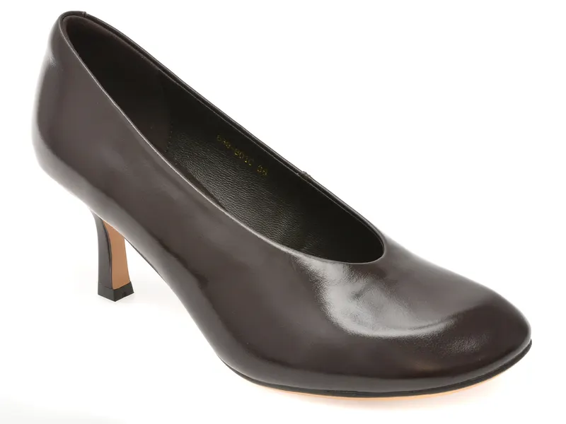 Pantofi eleganti EPICA maro, 639801, din piele naturala lacuita