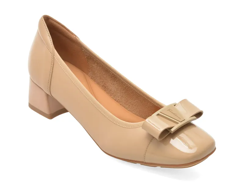 Pantofi eleganti EPICA nude, 1D5570, din piele naturala