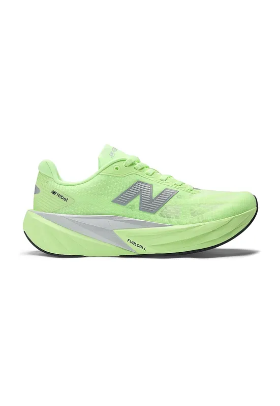 Pantofi FuelCell Rebel 5 din material textil cu detaliu logo pentru alergare - Verde electric