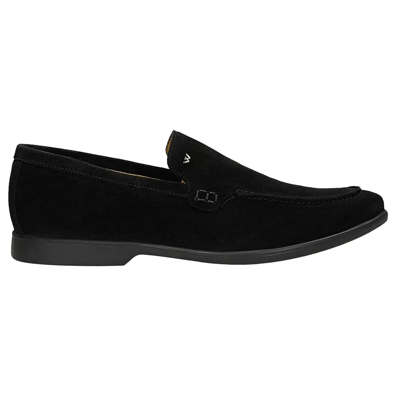 Mocasini negri bărbați din piele split