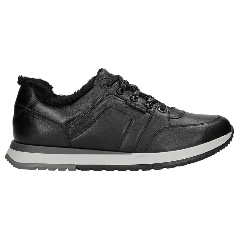 Sneakers îmblăniți din piele granulată bărbați