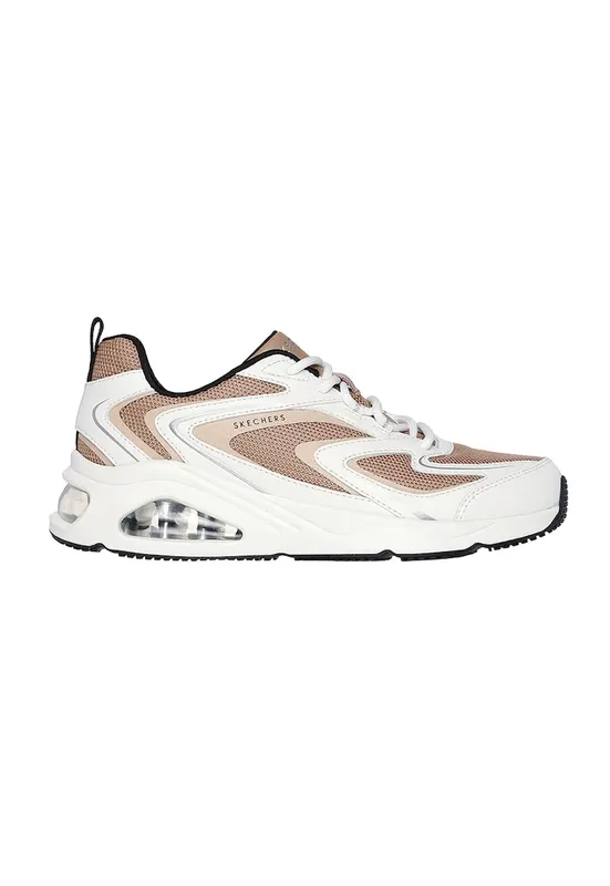 Pantofi sport wedge cu segmente din material sintetic Tres-Air-Uno - Alb/Maro deschis