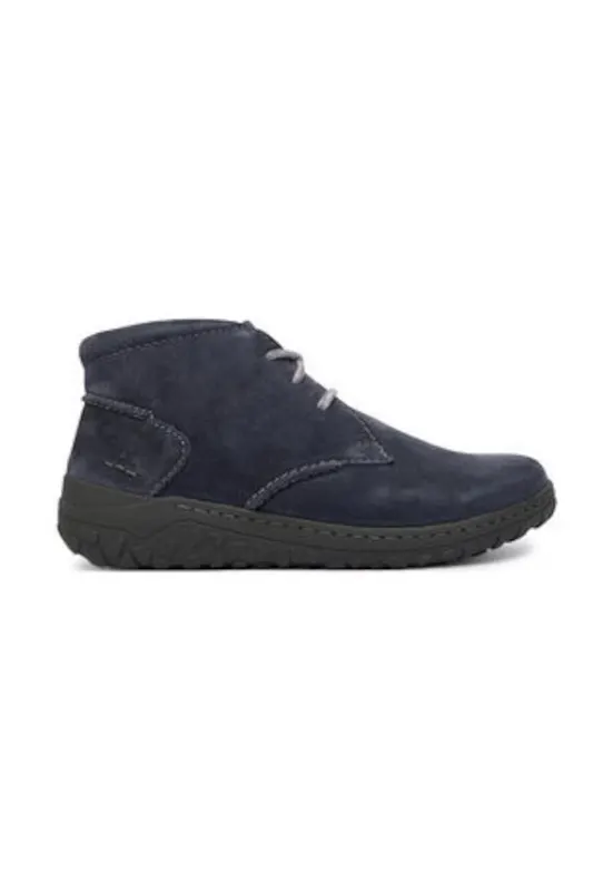 Botine dama - piele naturala - albastru inchis
