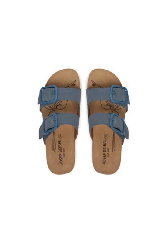 Slapi dama - 78564 - Piele naturala - Albastru