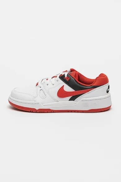 Pantofi sport low-cut din piele si piele ecologica Full Force - Rosu/Alb/Negru