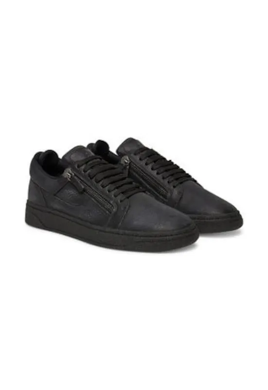 Tenisi barbatesti - 305490193 - piele naturala - negru
