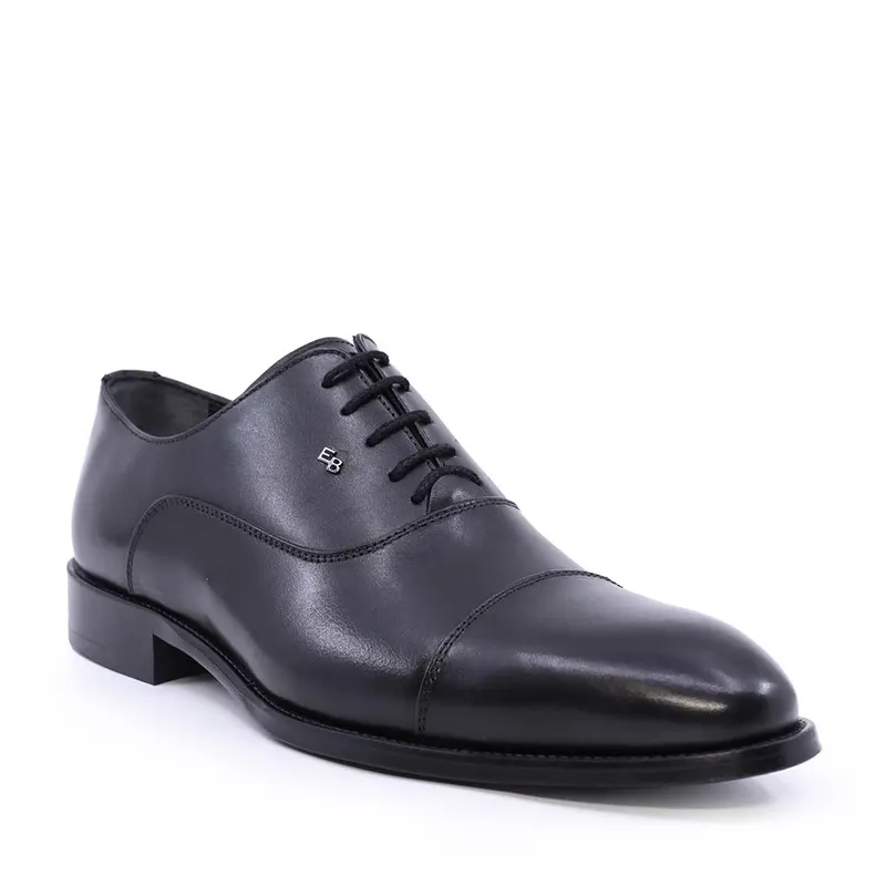 Pantofi oxford bărbați Enzo Bertini negri din piele naturală 3689bp1417n — imaginea 2