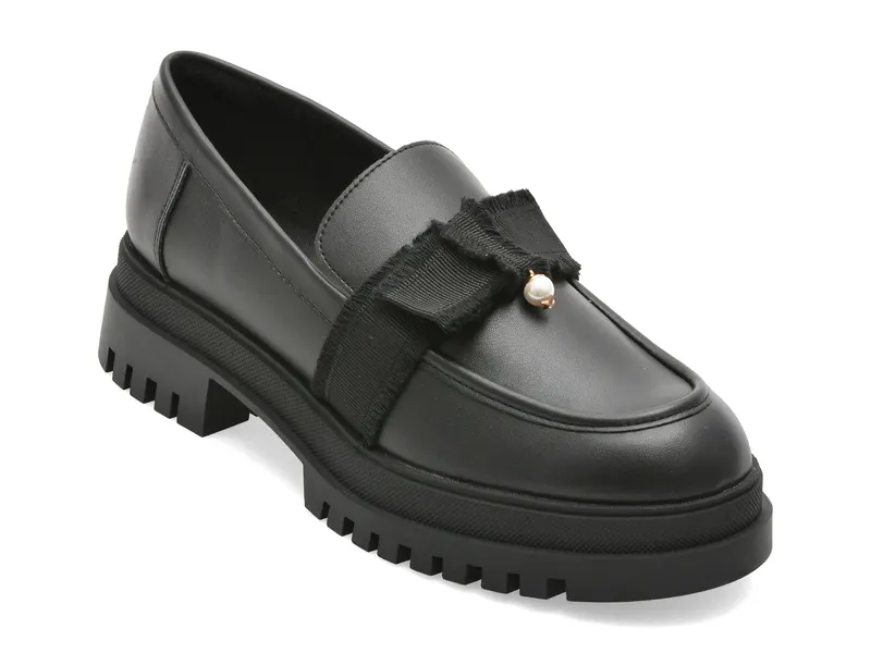 Mocasini ALDO negri, THEATRIC 001, din piele ecologica