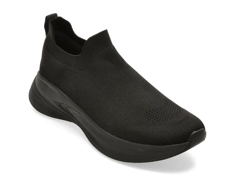 Pantofi sport negri, DIOGO 001, din material textil