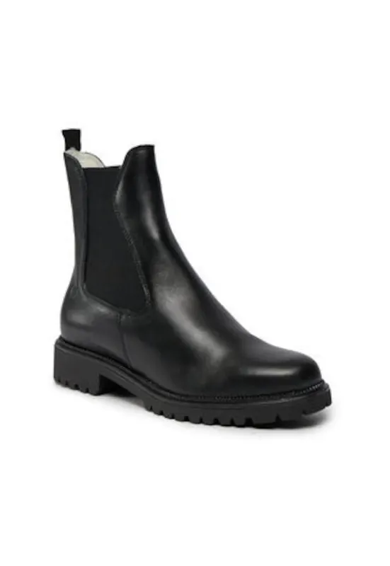 Botine dama 303142582 - Piele naturala - Negru -