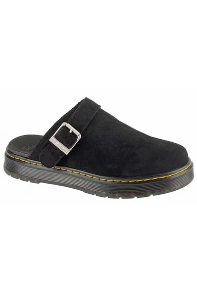 Slapi piele intoarsa - negru - unisex