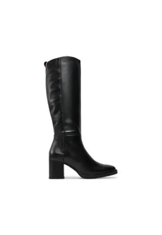 Cizme dama - 304438578 - piele naturala - negru