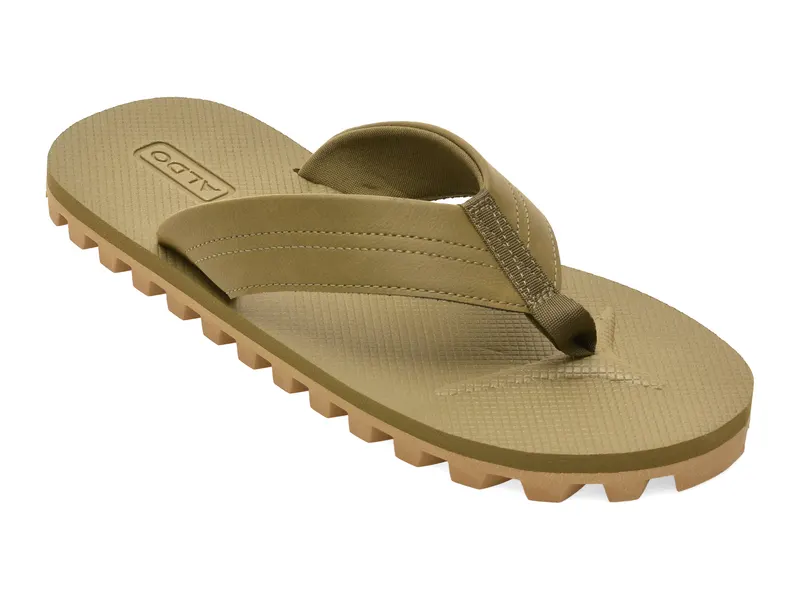 Papuci ALDO kaki, HIDEAWAY 250, din piele ecologica