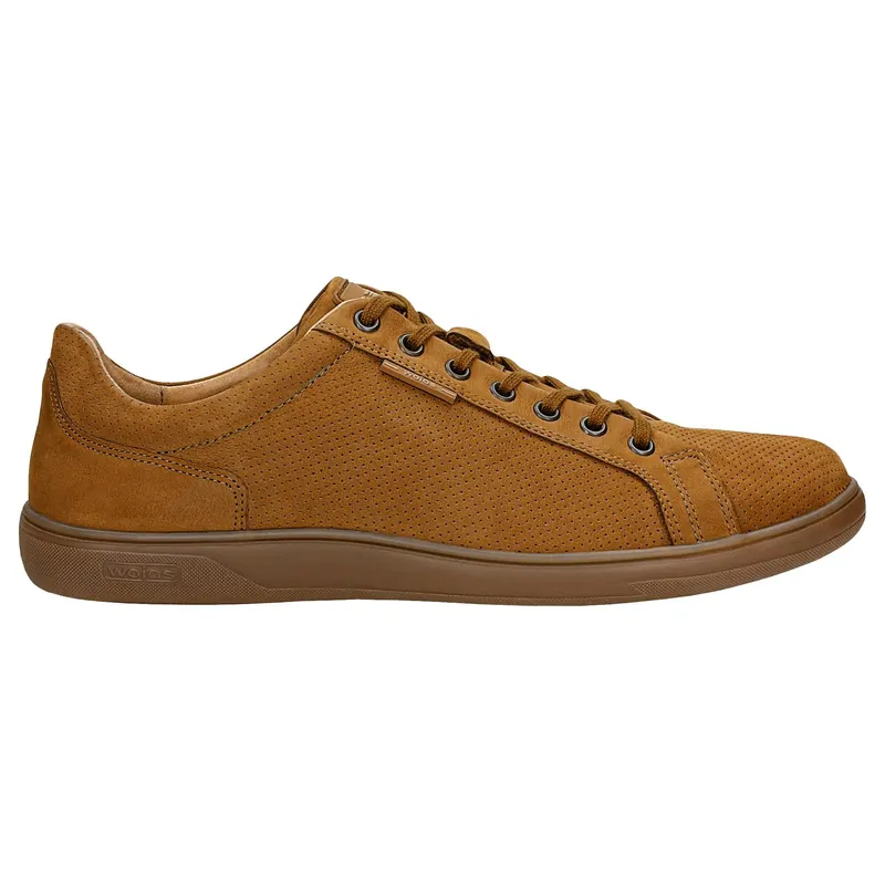 Sneakers maro-deschis perforați din nubuc bărbați