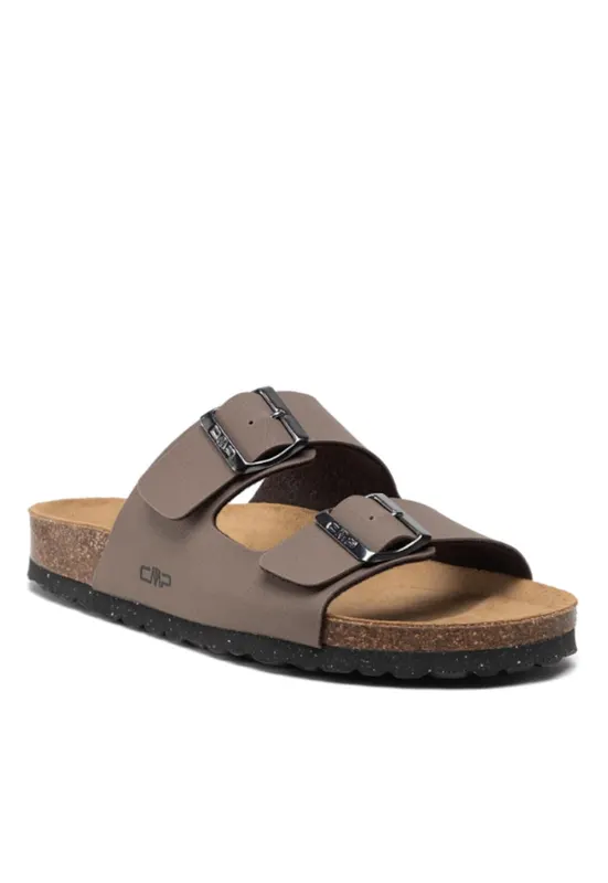 Papuci barbati Piele ecologica - Maro