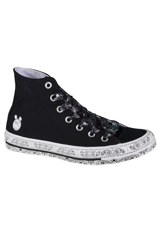 Pantofi sport dama - X Miley Cyrus Chuck Taylor All Star - Panza - Alb - Negru