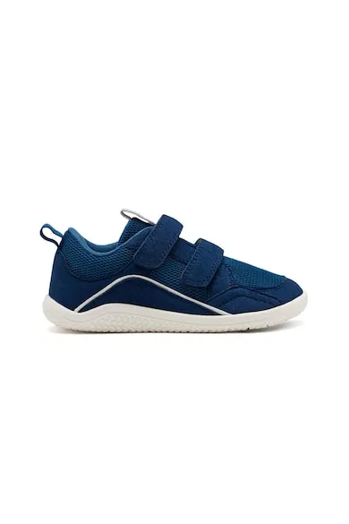 Pantofi sport din cu inchidere velcro si garnituri din plasa - 45375 - Albastru royal/Bleumarin