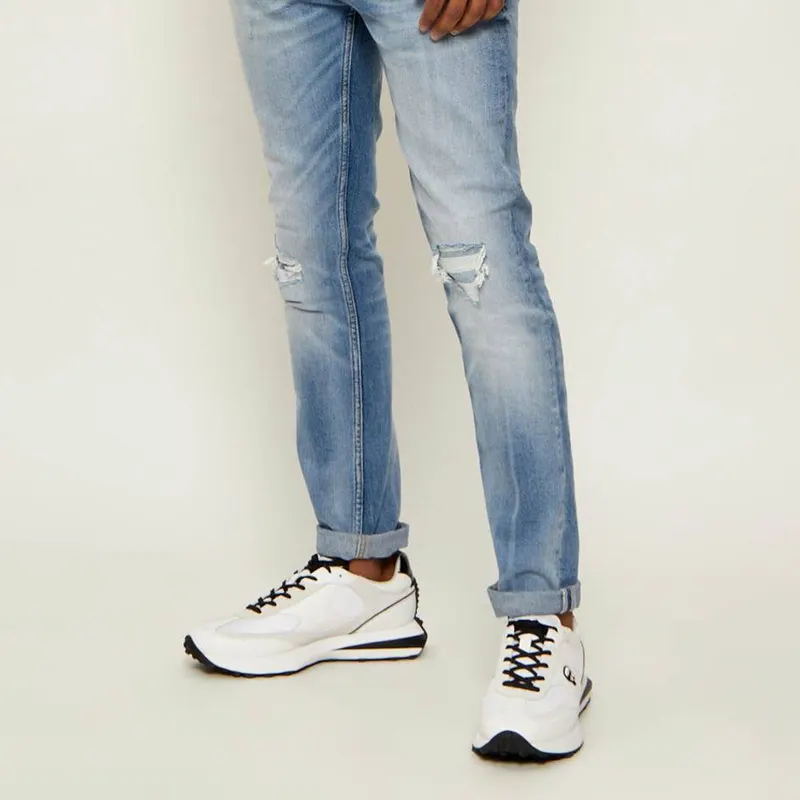 Sneakers bărbați Karl Lagerfeld Zone NFT Lo Lace Mix albi din piele 2051BP53930A — imaginea 2
