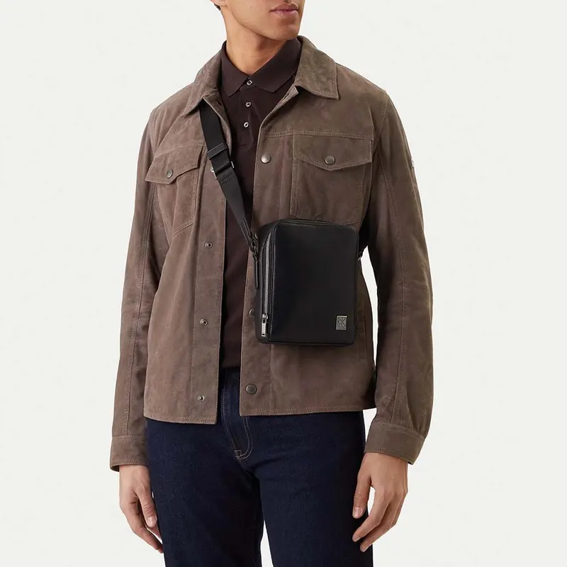 Geantă crossbody bărbați Calvin Klein neagră cu logo 3101BGEA3293N — imaginea 2
