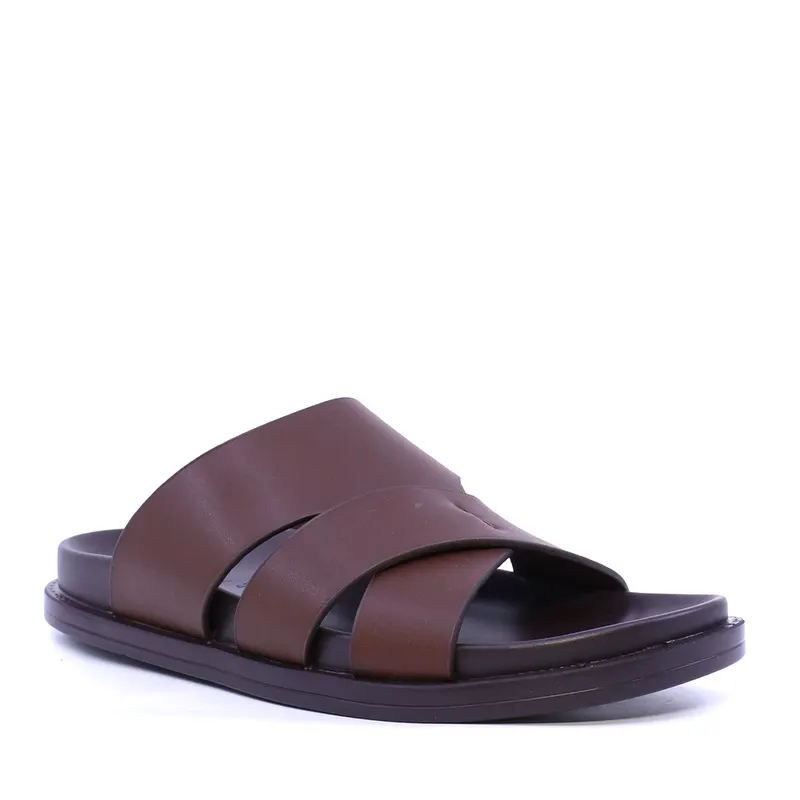 Saboți cu talpă flexibilă bărbați Thezeus negri din piele 2341BST4016M — imaginea 2