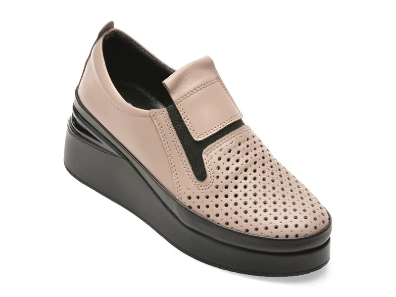Pantofi IMAGE gri, 1062423, din piele naturala