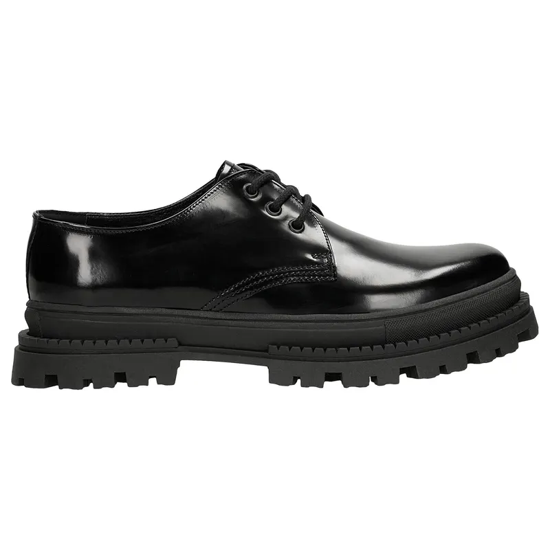 Pantofi oxford din piele naturală negri bărbați