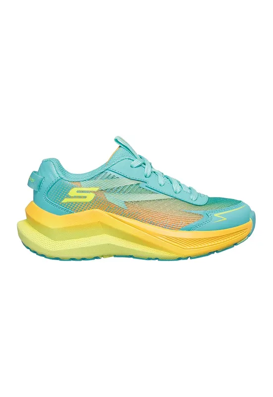Pantofi sport din material textil cu garnituri din material sintetic Max Cushioning Ascender - Galben/Albastru aquamarin