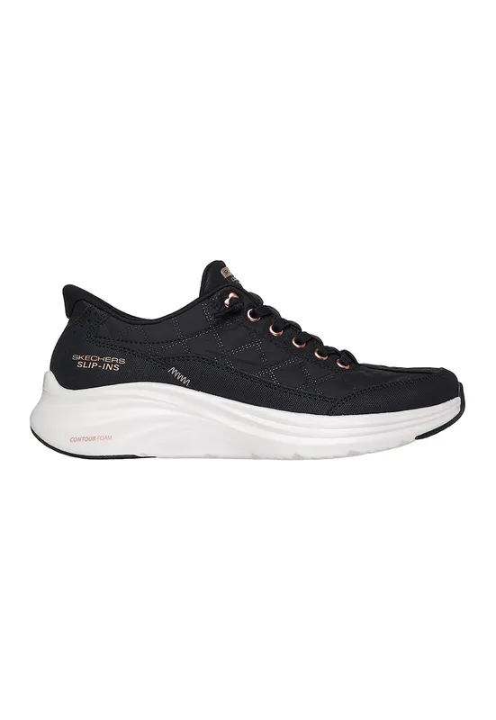 Pantofi sport slip-ins cu branturi cu spuma cu memorie Contour Foam Golden Hour - Negru/Bej