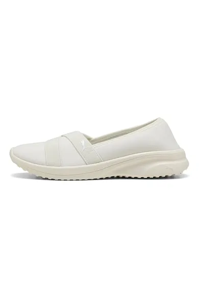 Pantofi slip-on din material textil Adelina 2 - Bej