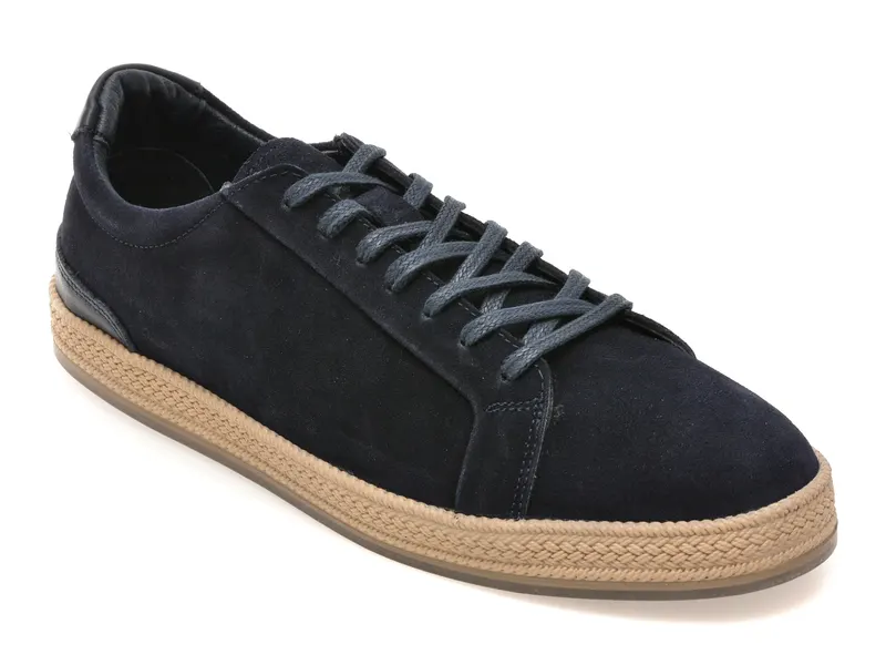 Pantofi bleumarin, 26Y35, din piele intoarsa