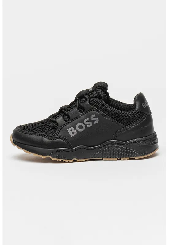 Pantofi sport cu imprimeu logo - Negru