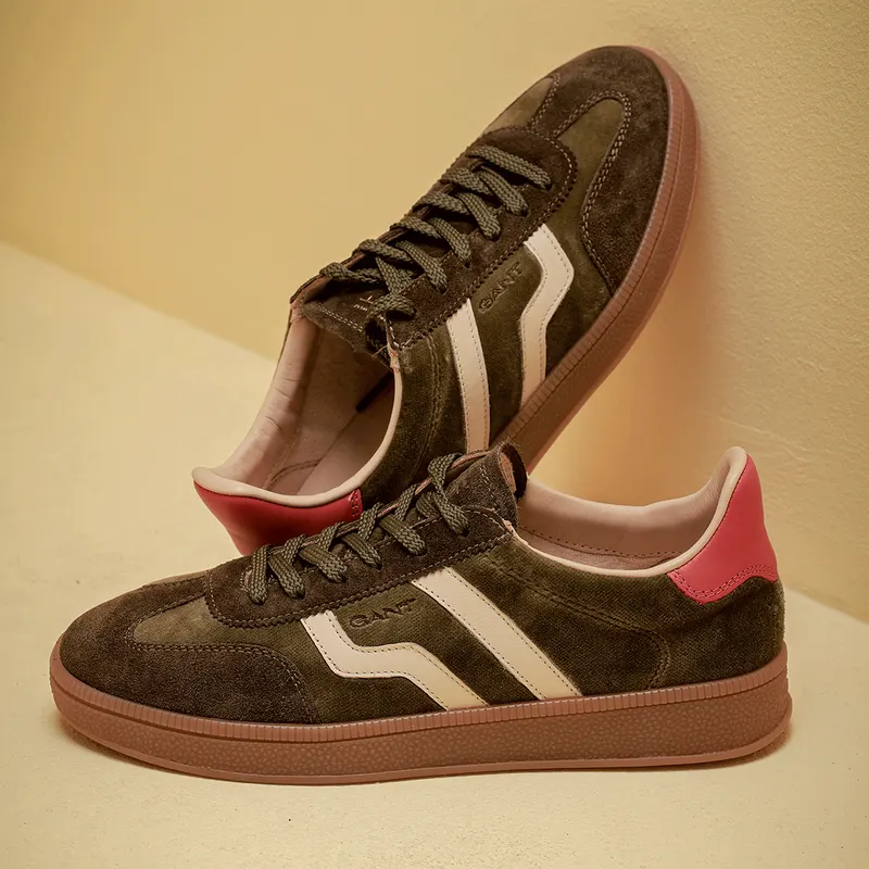 Sneakers femei Gant linia Cuzima verzi din piele întoarsă 1740dp533057vv — imaginea 2