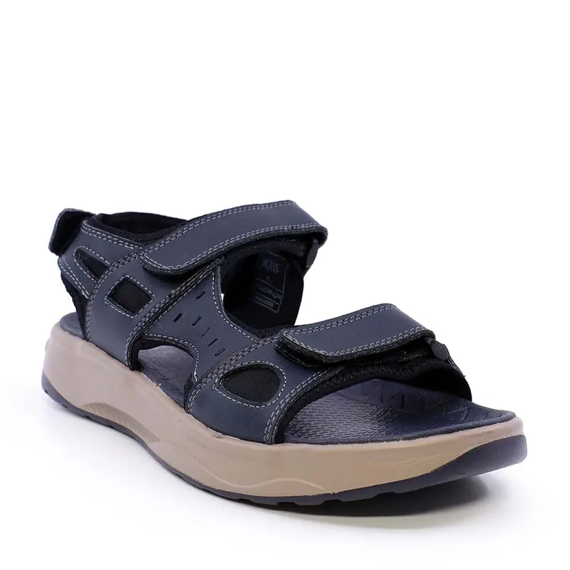 Sandale tip trekking bărbați Thezeus bleumarin din piele 2349BS24033BL — imaginea 2