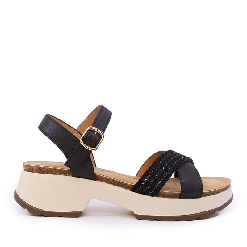 Sandale femei Solo Donna negre 2549DS9419N