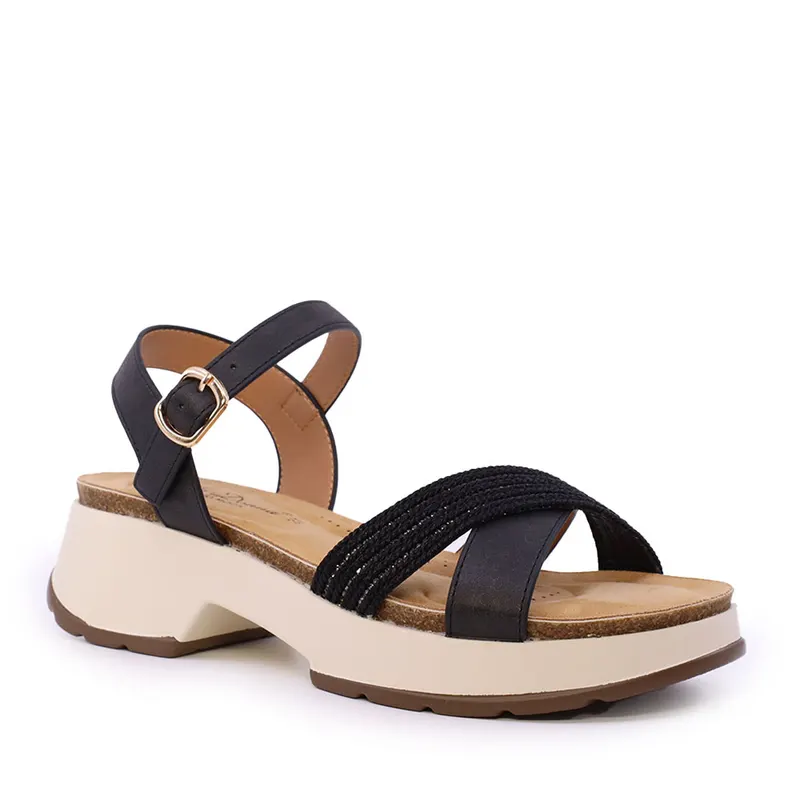 Sandale femei Solo Donna negre 2549DS9419N — imaginea 2
