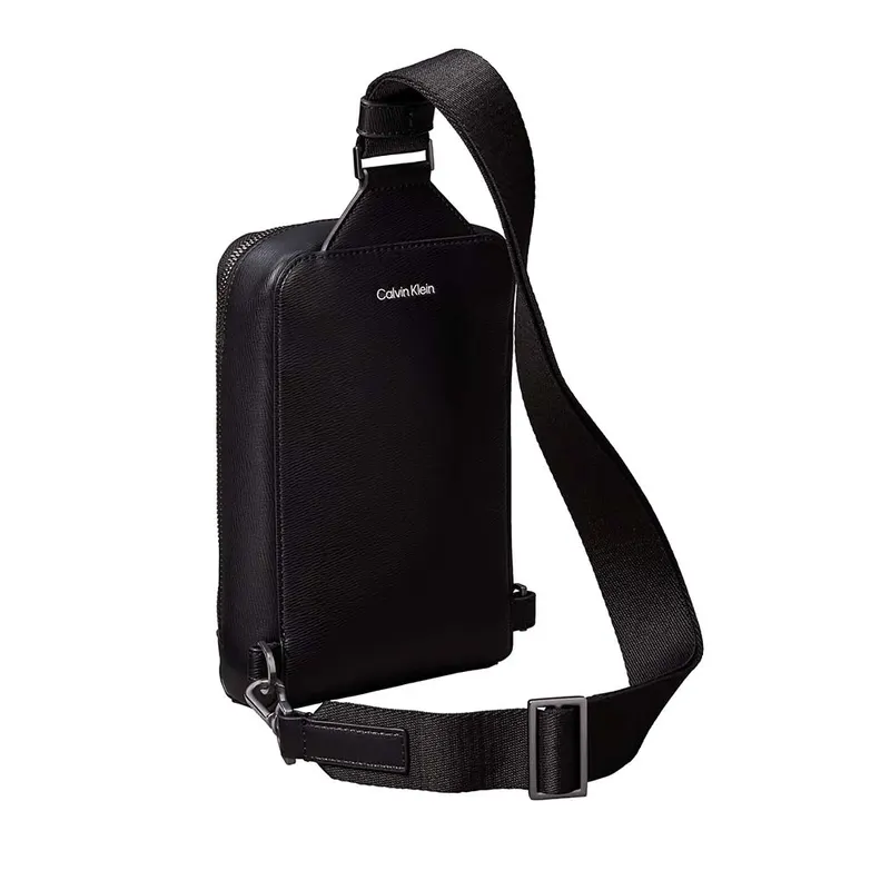 Geantă crossbody bărbați Calvin Klein neagră cu logo 3101BGEA3292N — imaginea 2