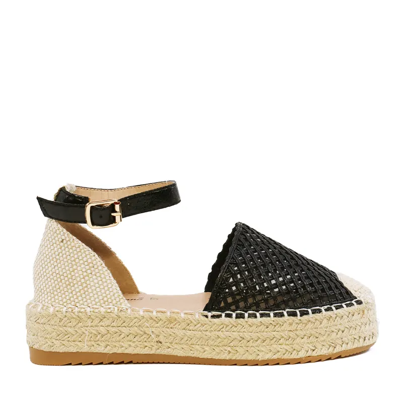 Espadrile femei Solo Donna negre 2541DE4582N
