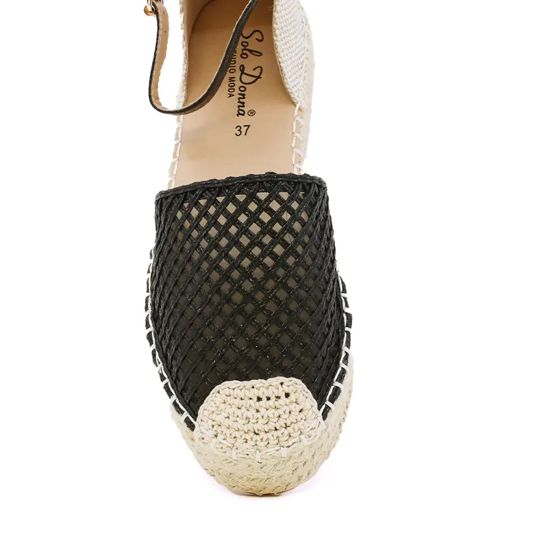 Espadrile femei Solo Donna negre 2541DE4582N — imaginea 2