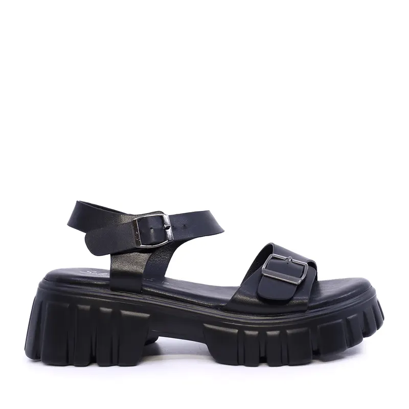 Sandale chunky femei Solo Donna negre 2851DS2992N