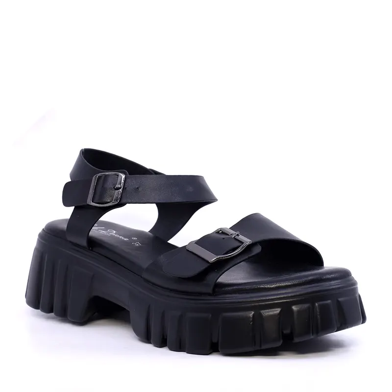 Sandale chunky femei Solo Donna negre 2851DS2992N — imaginea 2