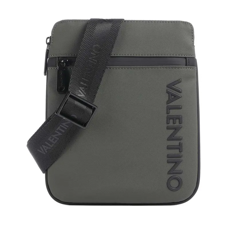 Geantă crossbody bărbați Valentino Axel verde kaki cu logo 1982BGEAVBSA8O05KA