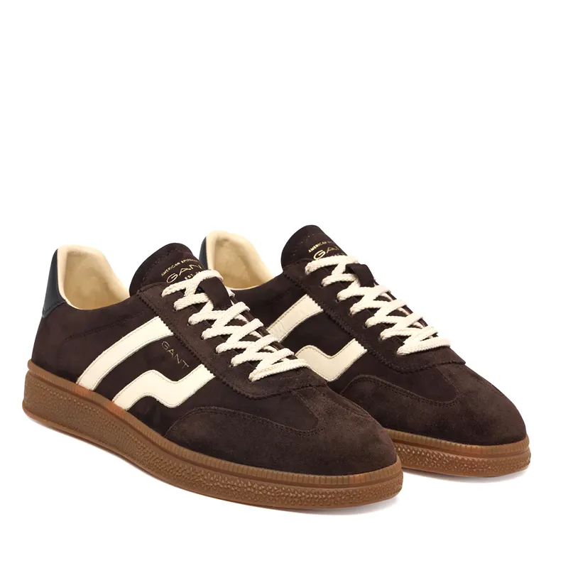 Sneakers bărbați Gant Cuzmo maro din piele 1742BP633373VM — imaginea 2