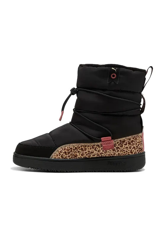 Ghete slip-on Snowbae - Negru/Maro/Maro nisip