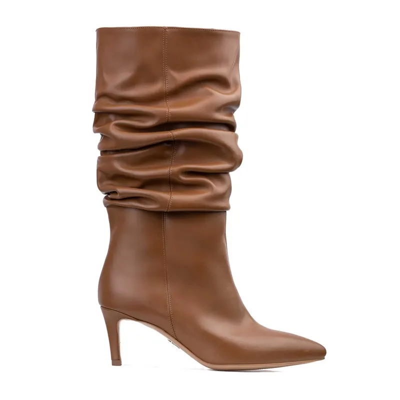 Cizme Crete Piele Naturala Eva 30, Caramel