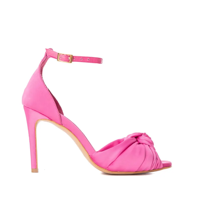 Sandale Sofia Satin, Roz